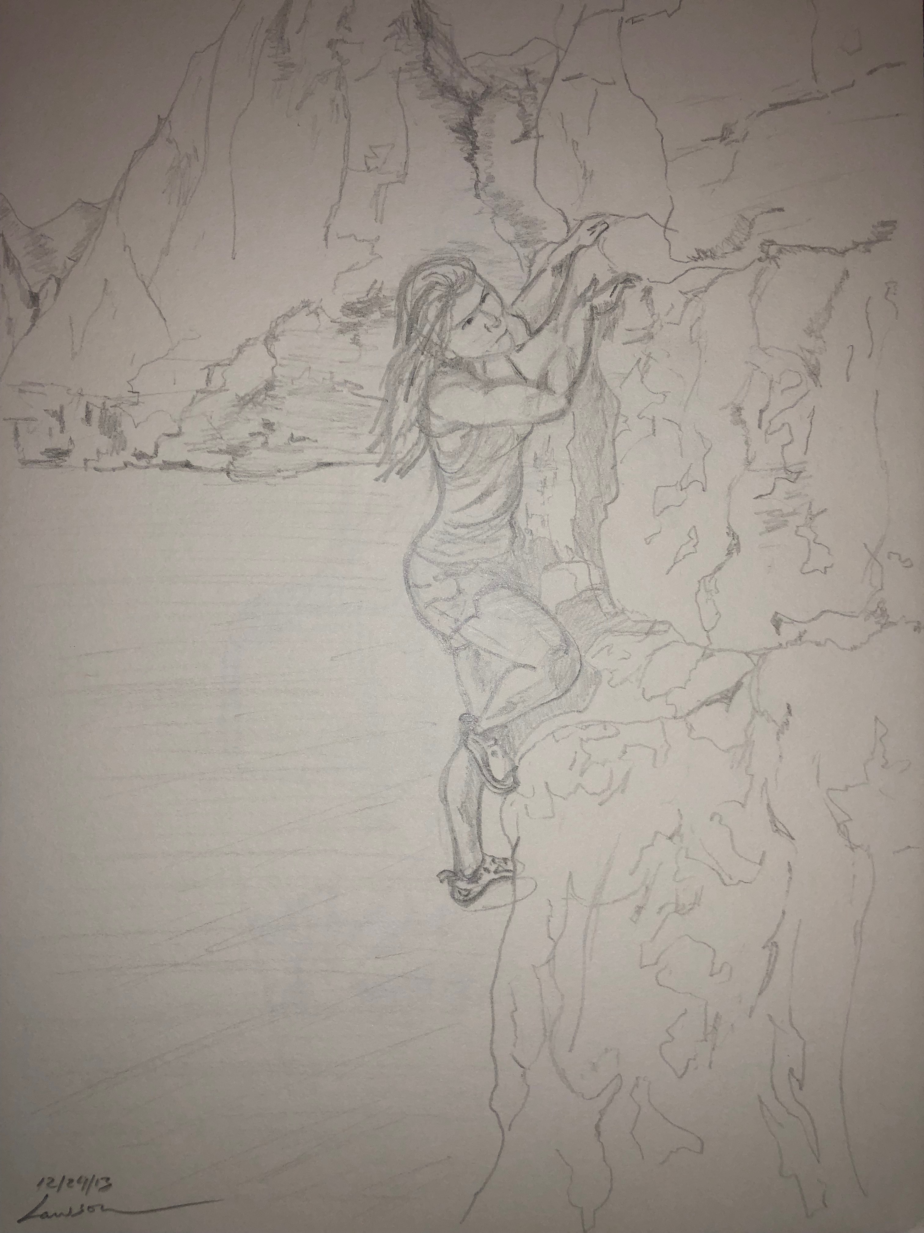Female Rock Climber